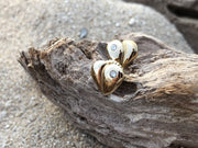 Loving Heart - Diamond Solitaire Earrings