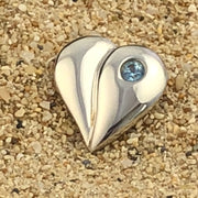 Loving Heart - Bride's Something Blue Pin